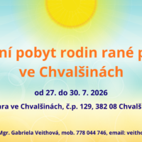 Letní pobyt rodin rané péče Autis Centra